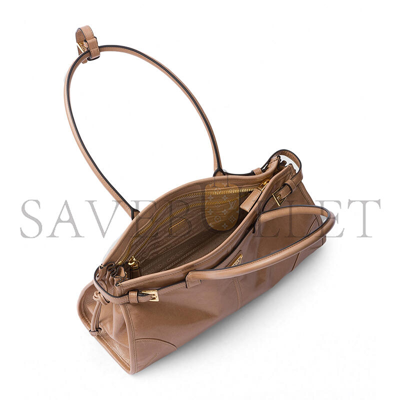 Pra*a bonnie medium leather handbag (32*15.5*12cm)